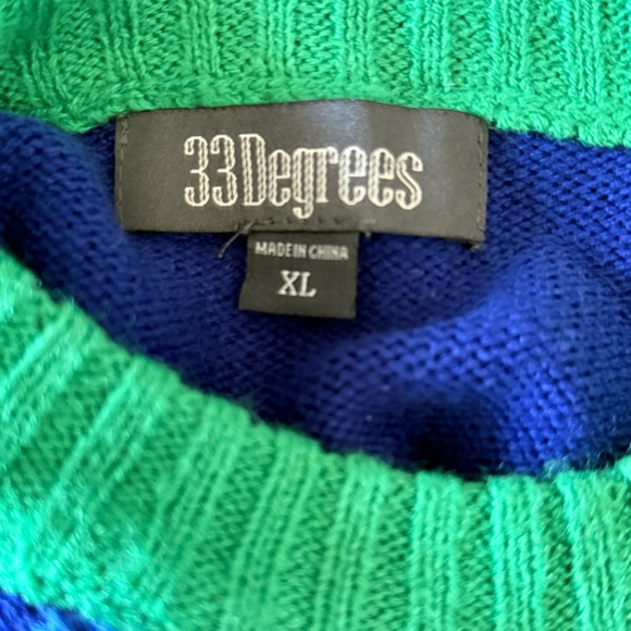 33 Degrees Pug Santa Ugly Christmas Sweater Size XL - Picture 7 of 8